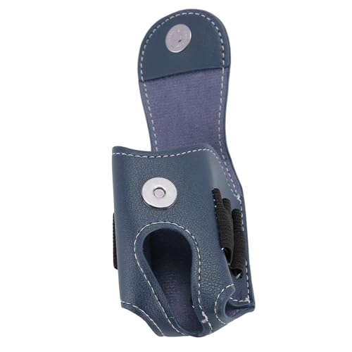 Ball Carry Pouch Waist Bag Handheld Golf Ball Storage with Water PU Leather for Tee Accessories Multi Compartment Design (Dark Blue)