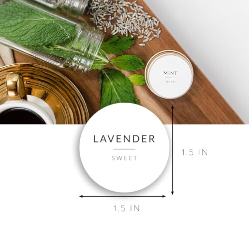 Image of SAVVY & SORTED - Round Spice Labels for Spice Jar Lids, 140 Spice Jar Labels for Spice Containers, Spice Labels - Spice Organization Labels, Herb Seasoning Labels, Pantry Labels for Jars