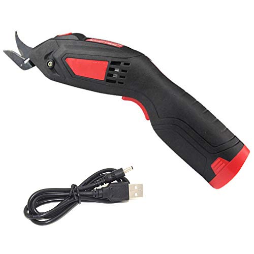 SXLCKJ Akku-Elektroschere 4 Volt Stoffschere Elektroschneider USB-Aufladung für Stoff-Papier-Auto (Wollschere) Cover