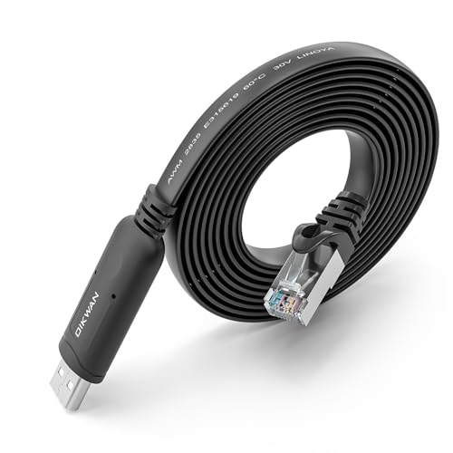 OIKWAN Câble console USB UART Câble série accessoire essentiel compatible Cisco, NETGEAR, Ubiquity, LINKSYS, Routeur/Switch pour ordinateurs portables sous...