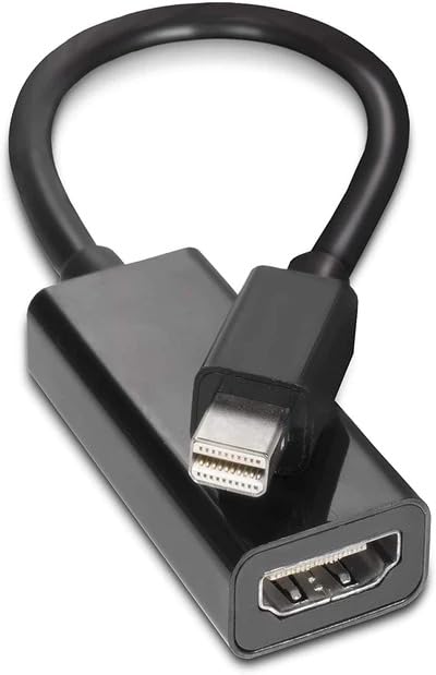 CARE CASE® Mini DisplayPort to HDMI Adapter, Thunderblot to HDMI Cable Adapter Compatible with Apple MacBook Air Pro, iMac,Microsoft Surface Pro Dock to TV/Monitor/Projector Black-image-36