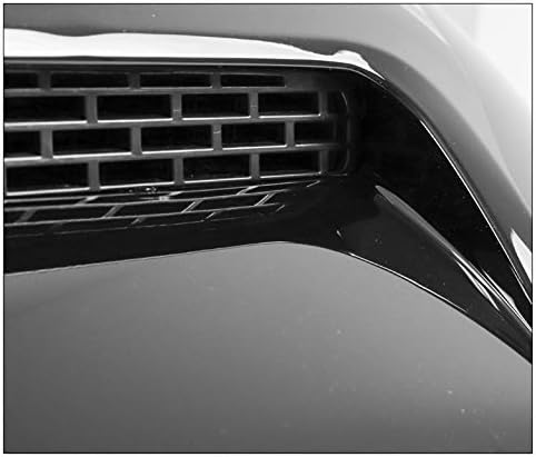Platinum Style Front Upper Hood Bulge Molding Gloss Black Compatible with 2014-2021 Toyota Tundra