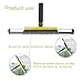 Floor Squeegee Scrubber, Squeegee Broom with 54” Adjustable Handle, Water Squeegee with Grout Brush,Shower Floor Scrubber for Garage Courtyard,Glass, Bathroom,Kitchen,Wall,Tile (YELLOW)