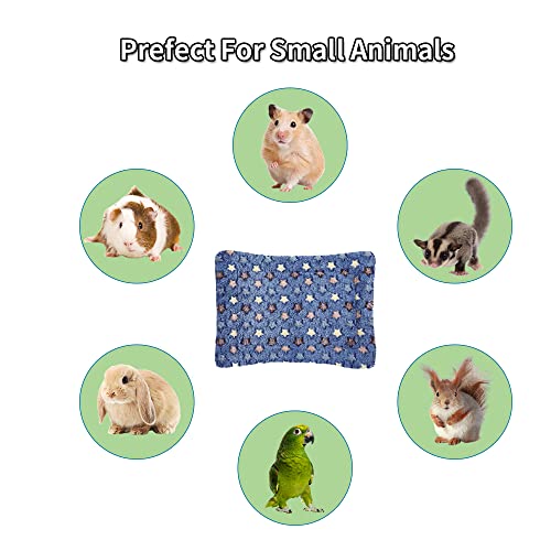 Podoo 2 Pack Of Guinea Pig Fleece Cage Liners, Warm Rabbit Bed Mat, Washable Small Animals Bedding Sleeping Mats, 12.6X9.8 Inch #TOP5