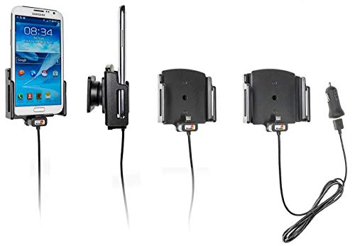 Brodit Gerätehalter 521629 | Made IN Sweden | mit Ladefunktion für Smartphones - universell einsetzbar, schwarz