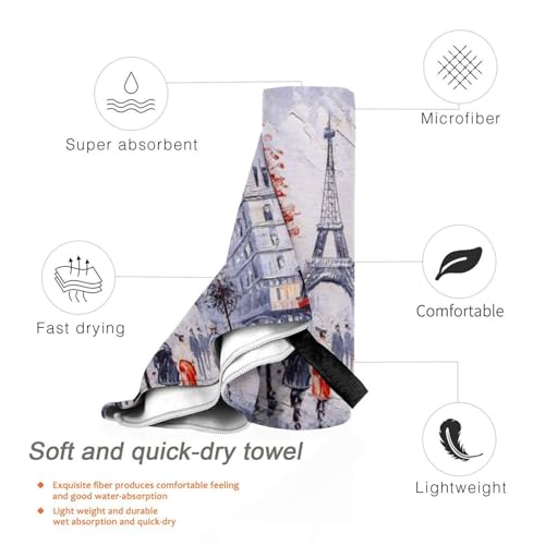 Serviette de bain élégante grand format drap de plage séchage rapide - 4