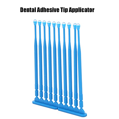 Adhesive Tip Applicator, 20pcs Disposable Microbrushes Easy Adhesion Brushing Liquid, Oral Clinic, Wide Applications Applicator Sticks