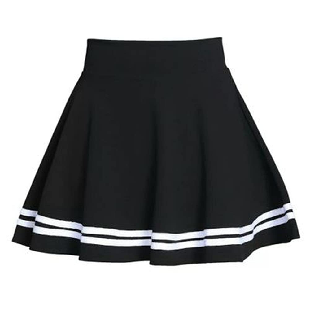 Pleated Skirt Plus Size Black And White Striped Mini Skirt Forever