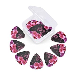 Lot de 12 médiators tendance et durables en forme de fleurs de printemps dans une boîte pour ukulélé guitare électrique basse - Les Beatles, Paul McCartney, John Lennon, RIngo Starr, George Harrison Lot de 12 médiators tendance et durables en forme de fleurs de printemps dans une boîte pour ukulélé guitare électrique basse – Image 6