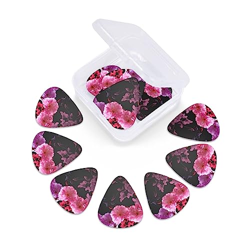 Lot de 12 médiators tendance et durables en forme de fleurs de printemps dans une boîte pour ukulélé guitare électrique basse - Les Beatles, Paul McCartney, John Lennon, RIngo Starr, George Harrison Lot de 12 médiators tendance et durables en forme de fleurs de printemps dans une boîte pour ukulélé guitare électrique basse – Image 7