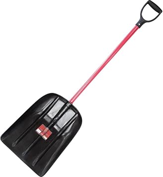 Bully Tools Snow Mulch Scoop Shovel Fiberglass D-Grip, Made in USA