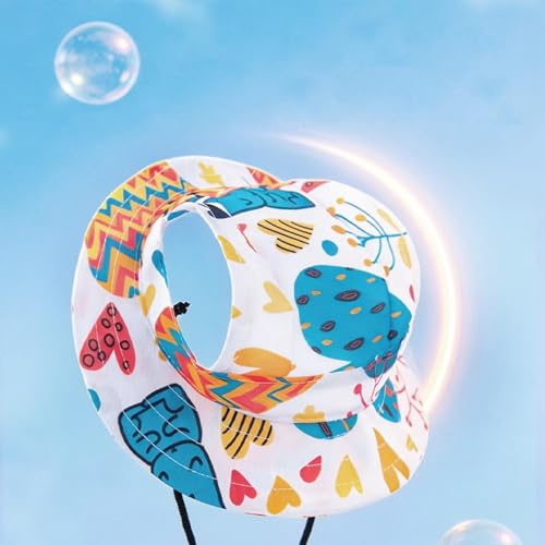 Sombrero de verano para gatos con correa ajustable para sol 8