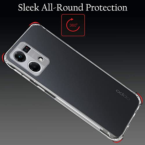 Image of TheGiftKart Best Camera Protection Back Cover Case for Oppo F21 Pro 4G | Ultra Clear Soft Case | Inbuilt Dust Plugs | Slim & Protective Back Case Cover for Oppo F21 Pro 4G (Transparent)