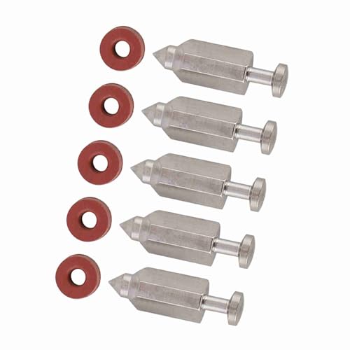 10 PCS Carburetor Float Valve Needle Seat Kit, Lawn Mower Engine Carburetor Carb Needle Seat Gasket Repair Kit for 398188