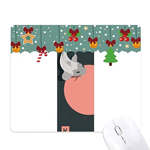 Tapis de souris de jeu poisson de la tradition chinoise pour un bureau zen à Noël