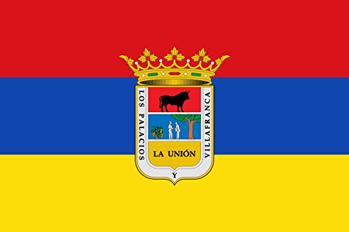 magFlags Bandera Large Palacios y Villafranca, Sevilla, España | bandera horizontal | 1.35m² | 90x150cm