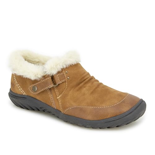 Image of JBU Women's Heather Slip On Cozy Comfortable Memory Foam APMA Accepted Walking Flat