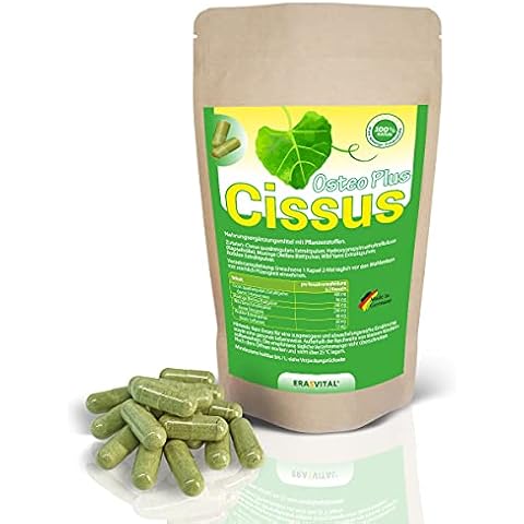 Cissus Osteo Plus 240 Kapseln mit Cissus quadrangularis Extrakt und weiteren pflanzlichen Helfern Vegan Cover