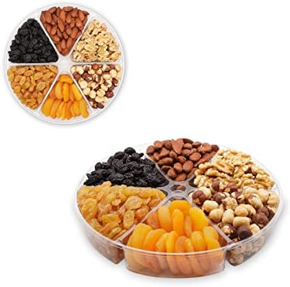 Gift Gourmet Mixed Nuts and Dried Fruits Baskets, Healthy Fresh Gift Idea For Business | Corporate Gift Sympathy | Healthy Kosher Snack Box, Mothers Birthday, Women and Men