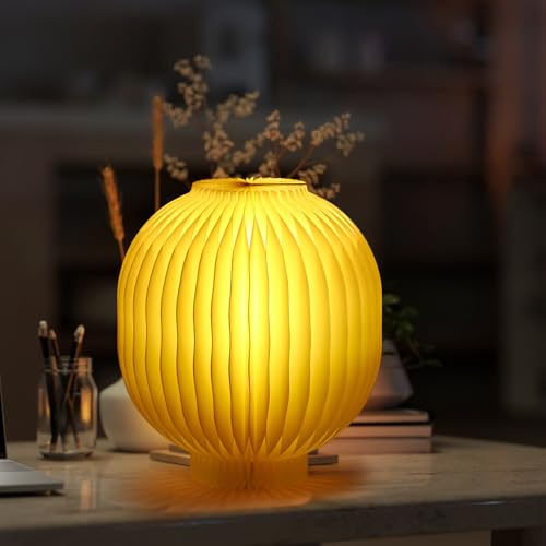 Image of 2 Sets Paper Table Lamps Honeycomb 3D Warm Light Lamps with Wire Length 30m Magnetic Closure Honeycomb for Decoration Bedroom Nightstand Living Room Office