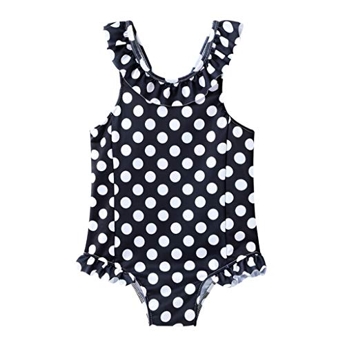 Giulot Toddler Baby Girl One Piece Swimsuits Fish Scale Ruffles Rompers Vest Bathing