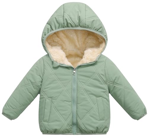 Maeau Winterjacke mit Kapuze Baby Mädchen Jungen 12 18 Monate Steppjacke...