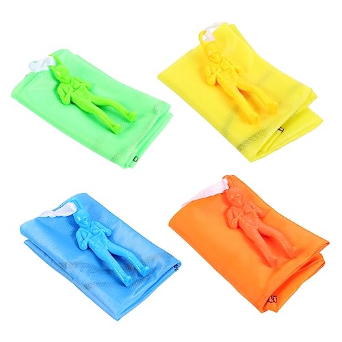 GALPADA Quality Material 6pcs Parachute Toys Flying Toys for Kids Hand Throwing Soldiers Parachute Game Random Style