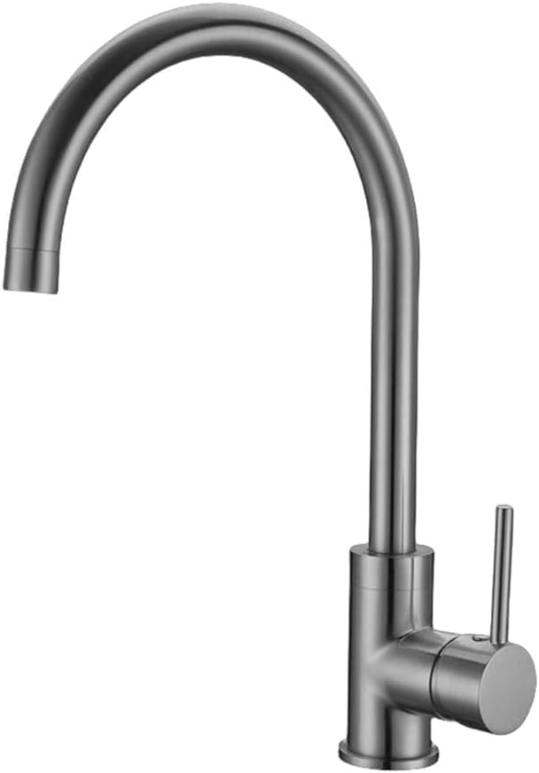 Robinet de cuisine en laiton massif au design épuré et poignée ergonomique unique