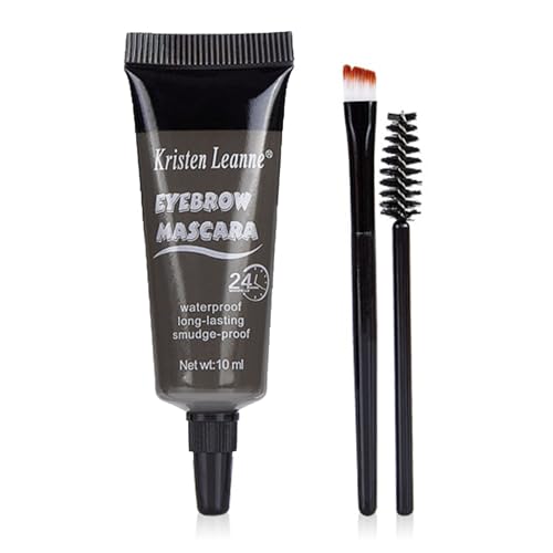 Waterproof Eyebrow Gel - Smudge-Proof Long-Lasting Tinted Brow Mascara for Natural-Looking Defined Brows