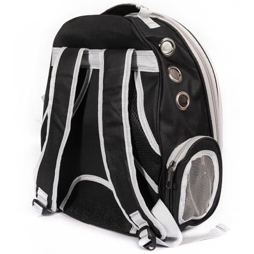 Mochila Transporte Pet Visão Astronauta Cão Gato MADOG Preto