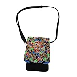 Styles de transport : et portable, idéal pour une utilisation en bandoulière ou main, s'adaptant à occasions sans effort, sac à bandoulière brodé, pochette de téléphone brodée