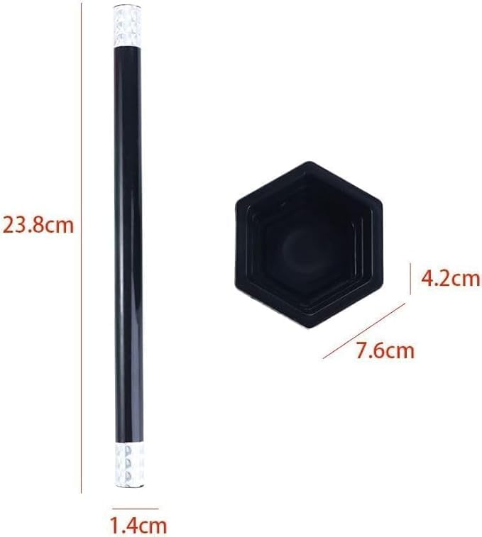 Wpppan 1Set Black Magic Wand to Flower for People Playing Toys,Magic Trick Wand,Close-up Magic Prop Magic Flower Stick,Magicians Tricks Toys,Magic Kits and Accessories,Novelty and Gag Toys,Games - Image 4