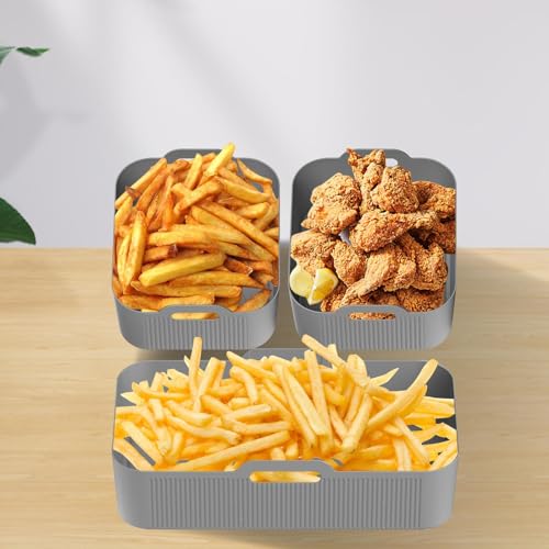 Revêtement silicone friteuse air rectangulaire pour cuisson