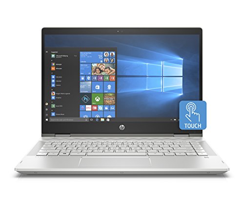 HP Pavilion x360 14-cd0011ns - Ordenador Portátil Covertible 14' FullHD (Intel Core i5-8250U, 12GB RAM, 256GB SSD, Nvidia GeForce MX130, Windows 10) Color Plata - Teclado QWERTY Español