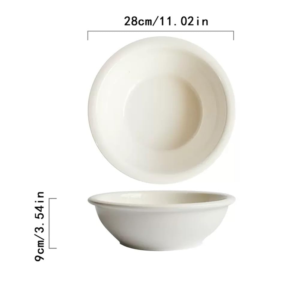 Insalatiera Ciotola for zuppa bianca Ciotola for insalata in ceramica for uso domestico Ciotola for piatto giapponese Ciotola for zuppa Ciotola for noodle ristorante dell'hotel Ciotole Cucina(L)