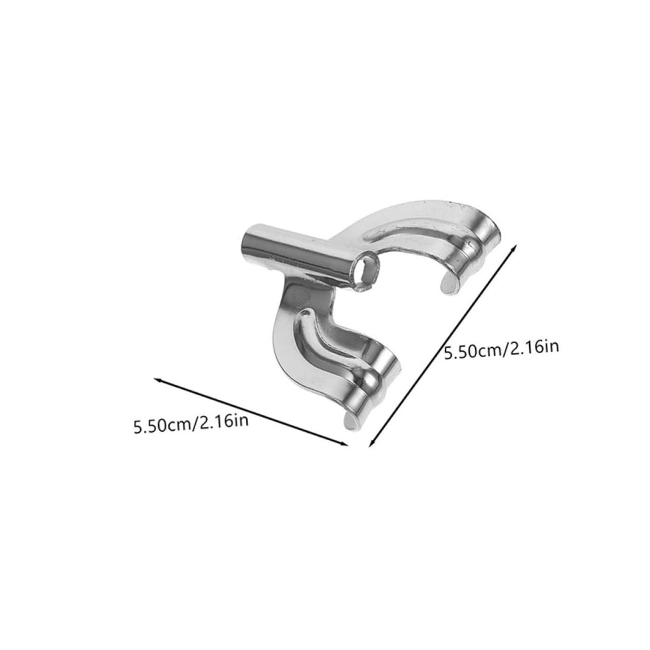 SUPVOX 6pcs Drum Instrument Accessories Mounting Lugs Holder Bass Drum Hooks for Drum Clamp Key Replacement Drums Grips Shaped Bass Drum Mount Claw Hook Silver Zinc Alloy