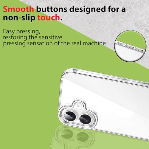 Image of KACA Clear Back Cover Case for Samsung Galaxy A06 5G |Case for Samsung Galaxy A06 5G|Shockproof Bumper TPU Protective Design- Transparent