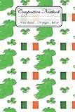  st patricks day notebook: Lined Notebook journal for school and office, great gift for st patrick\'s day to men women kids ,awesome green themed cover ... pattern gold coins 6x9 inches 110 pages