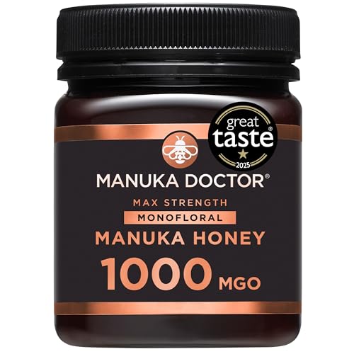 MANUKA DOCTOR | MGO 1000 Manuka Honey Monofloral | 250g | 100% Pure New Zealand Honey | Certified RAW | Non-GMO | Independently Lab Tested | Hive to Home Traceable