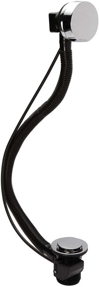 Round Pop Up Bath Waste with Overflow, Chrome