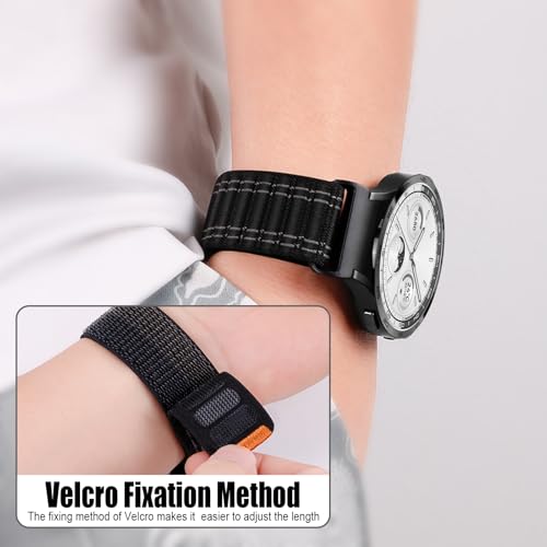 Image of XMUXI Compatible with Huawei Watch 4 Strap Nylon Solo Loop GT4 GT3 Replacement Band for GTR 4 Quick Release Venu 2 /3 /Vivoactive 4 Watch Strap 22mm Nylon Strap Women Men