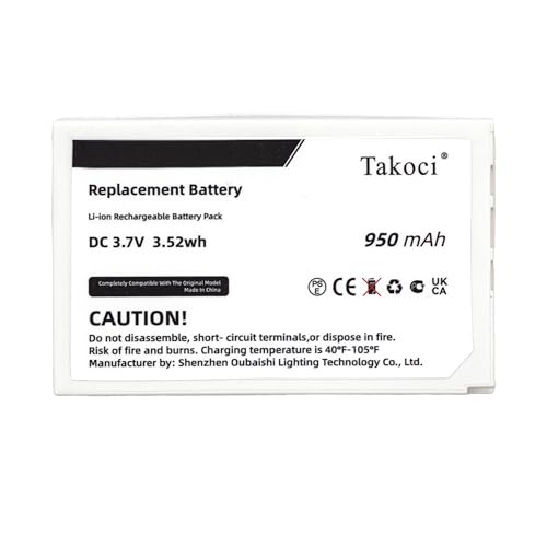 KOVHIHAV Replacement Battery for L'og'itech diNovo Edge, DiNovo Mini, Y-RAY81,fits Part No 190304-2004, F12440071, M50A, 3.7V 950mAh / 3.52Wh