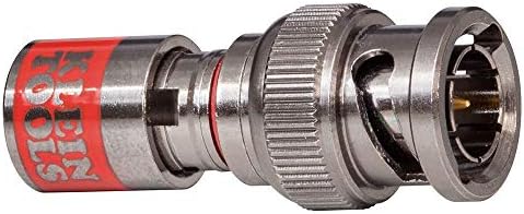 Klein VDV813-616 RG59 Universal BNC Compression Connector, Black