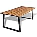 Produktbild N / A Esszimmertisch 200 x 90 cm aus Akazien-Holz, Massiv Esstisch, Industrie-Stil Küchentisch Massivholztisch Speisetisch Tisch Esszimmer Küche