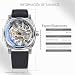 Imagen de FORSINING Relojes para hombre, cuadrado, retro