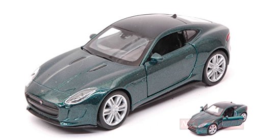 jaguar f type coupe - Welly Scale Model Compatible with Jaguar F-Type Coupe Green Metallic cm 11 WE38514L