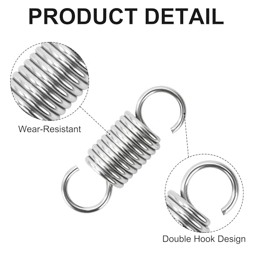 GUNGY Zugfedern mit Haken Edelstahl Zugfeder Spannfeder 40mm Außendurchmesser 14mm Drahtdurchmesser 1,8 mm Maximale Zugkraft 8kg 1,8x14x40mm 4 Stück