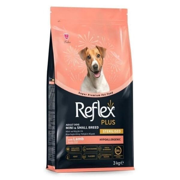 Reflex Plus Kuzu Etli Mini Irk Kısırlaştırılmış Yetişkin Köpek Maması 3 kg