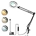 Lampe loupe à LED avec pince, lampe de bureau 3 couleurs avec luminosité réglable sur 10 niveaux, 8x pour l'impression adaptée à la maison et au bureau pour la lecture, le travail, le maquillage, etc.