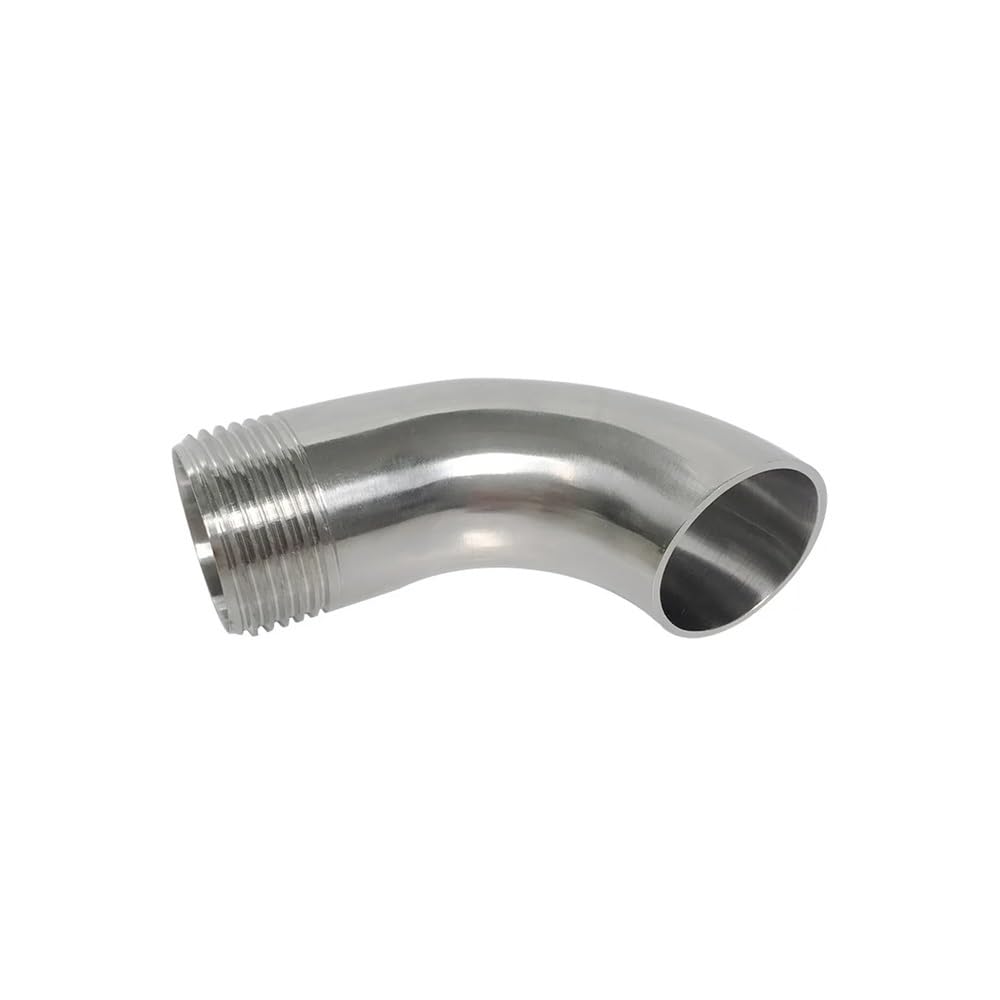 19/25/32/38/48/48/57/63/76mm Pipe OD Butt Weld x 1/2" 3/4" 1"- 2-1/2" BSPT Male Fitting 90 Degree Elbow SUS304 SUNBOOOYIN(76mm OD-DN65 Male)